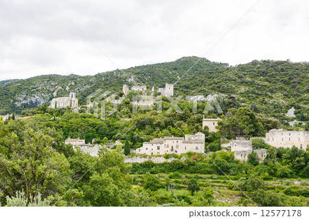 View on Provence village roof and landscape. View on Provence village roof and landscape. 12577178
