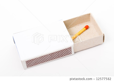 Match and matchbox isolated 12577582