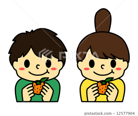 Children with oranges 12577904