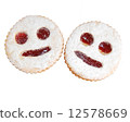 Sweet cookies with jam  12578669