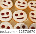Sweet cookies with jam  12578670