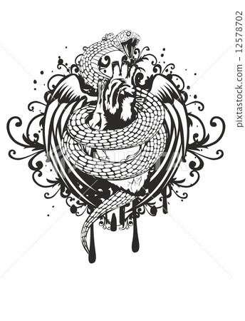 snake with patterns 12578702