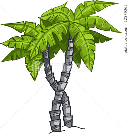 Cartoon banana tree - Stock Illustration [12579365] - PIXTA