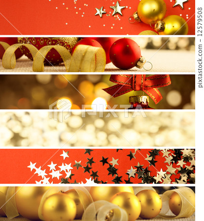 Set of Christmas Banners - decorations background 12579508