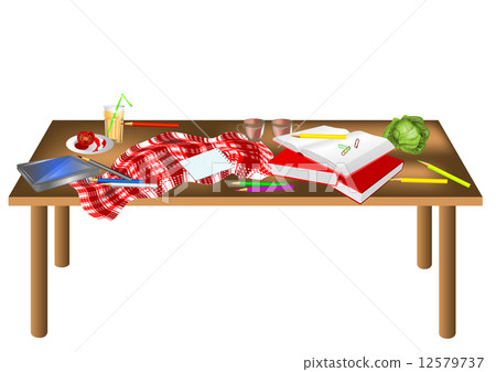 messy table 12579737