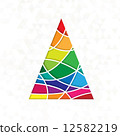 tree in rainbow colors 12582219