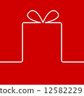 Present with ribbon bow 12582229
