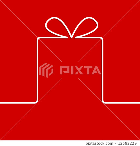 Present with ribbon bow Present with ribbon bow 12582229