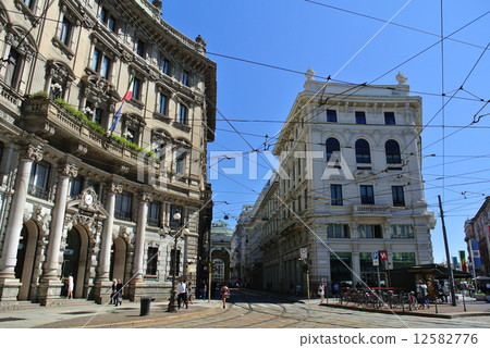 Italy Milan city skyline 12582776