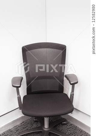 manager chair in the corner, Black color for office or meeting r 12582980