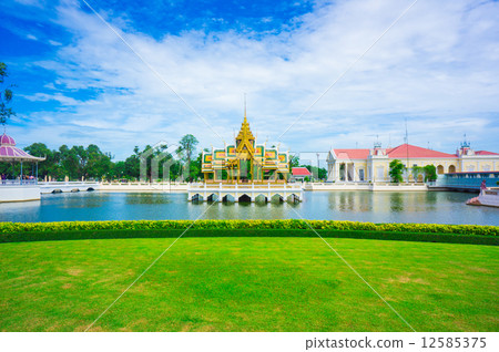 Golden Pavilion, Bang Pa-In Palace in Ayuthaya 12585375