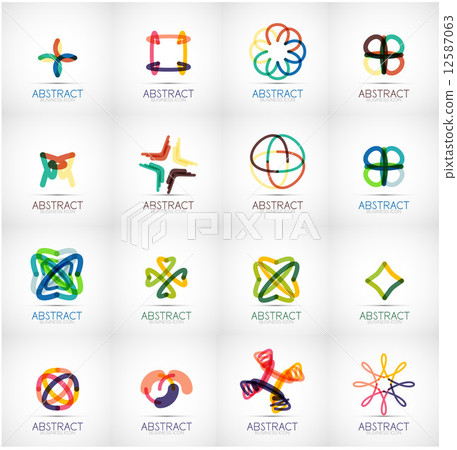 Abstract company logo collection - Stock Illustration [12587063] - PIXTA