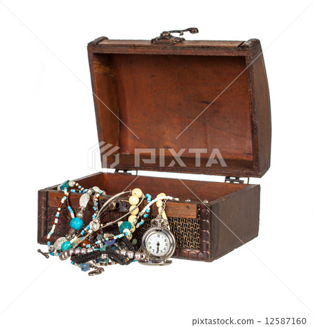Open chest of jewelery Open chest of jewelery 12587160