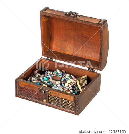 Open chest of jewelery Open chest of jewelery 12587163