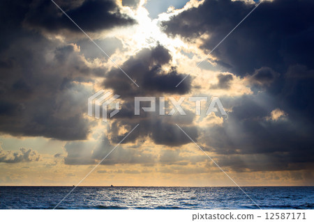 Clouds over sea Clouds over sea 12587171