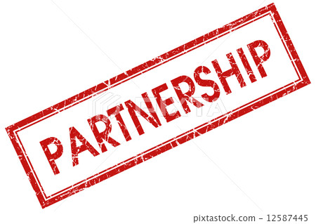 partnership red square stamp partnership red square stamp 12587445
