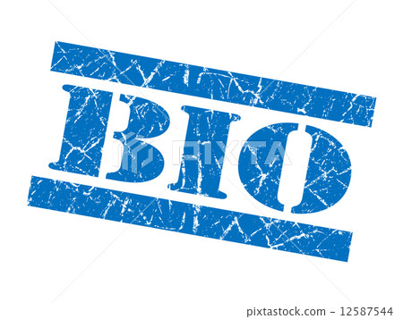 Bio grunge blue stamp Bio grunge blue stamp 12587544