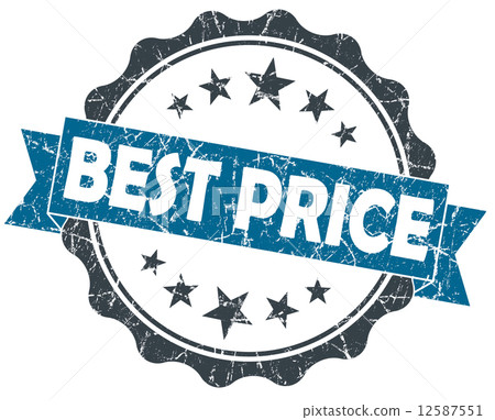 Best Price blue grunge vintage seal isolated on white Best Price blue grunge vintage seal isolated on white 12587551