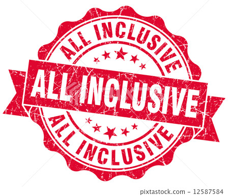 all inclusive grunge red stamp all inclusive grunge red stamp 12587584