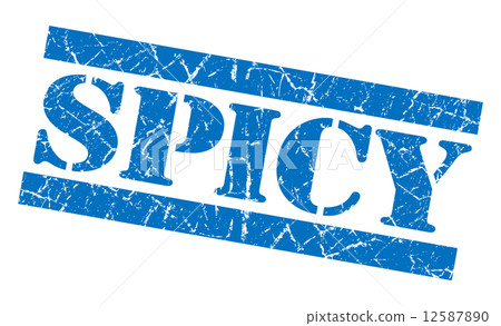 Spicy blue grunge stamp Spicy blue grunge stamp 12587890