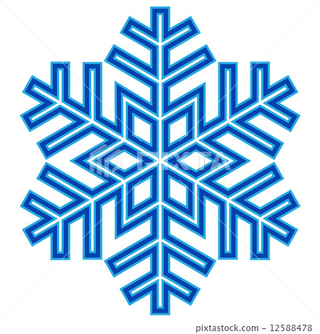 Decorative abstract snowflake. 12588478