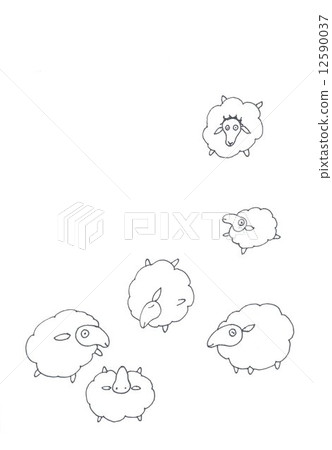 Sheep coloring books 12590037