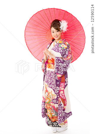 一個穿著和服的女人 一個穿著和服的女人 12590114