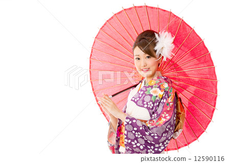 一個穿著和服的女人 一個穿著和服的女人 12590116
