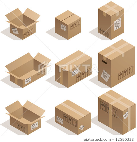 Cardboard boxes Cardboard boxes 12590338