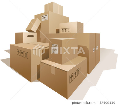 Cardboard boxes 12590339
