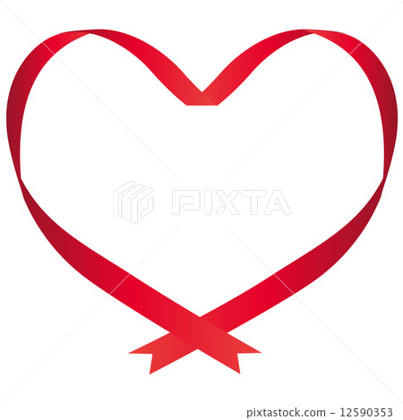 Heart ribbon frame - Stock Illustration [12590353] - PIXTA
