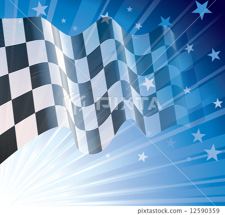 Checkered flag 12590359