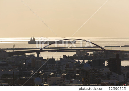 Kinokawa estuary and Wakayama port 12590525