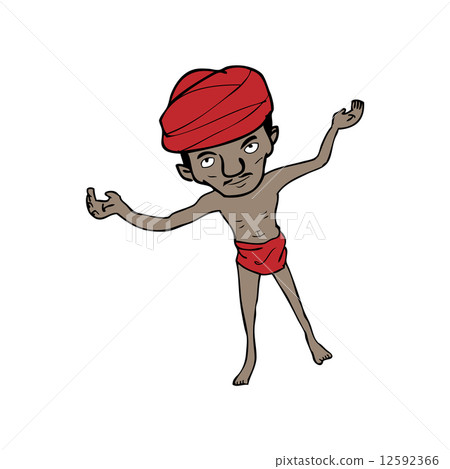Indian man with red cloth 12592366