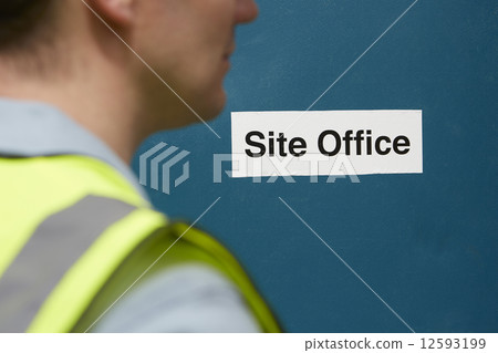 Construction Worker At Site Office Construction Worker At Site Office 12593199