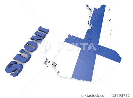 map illustratin of Finland with flag map illustratin of Finland with flag 12593752