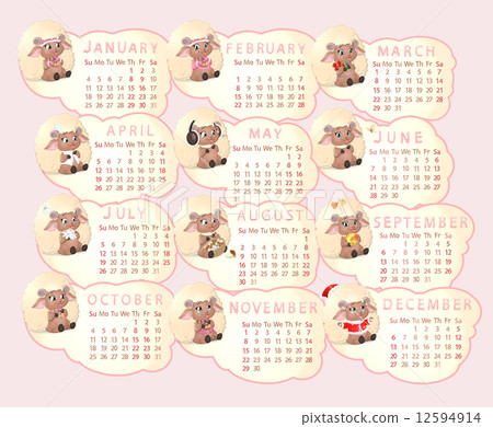 beautiful calendar 12594914