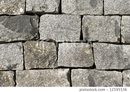 Wall of Grey Granite Wall of Grey Granite 12595536