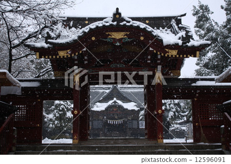 秩父神社在冬天 12596091