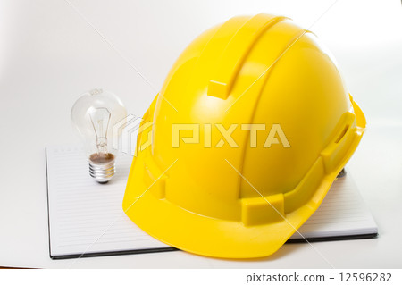 Safety helmet isolated Safety helmet isolated 12596282