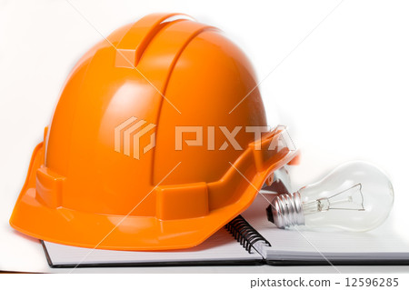 Safety helmet isolated 12596285