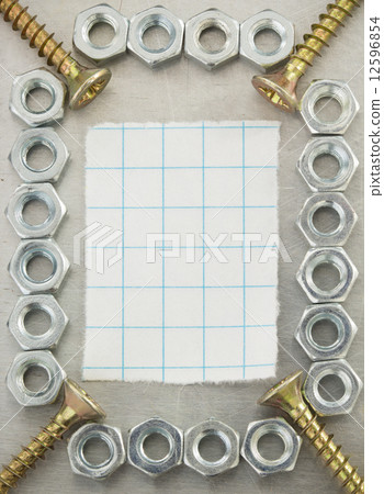 hardware tools at metal background 12596854