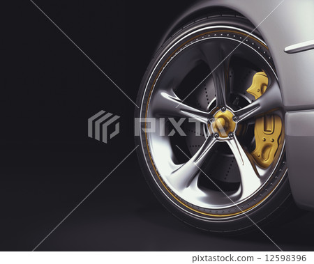 Wheel Left Dark Space 12598396