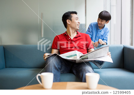 Father and son Father and son 12599405