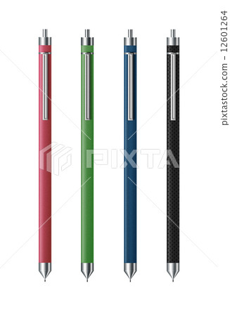 Set of Automatic Pencils Isolated on White Background. Set of Automatic Pencils Isolated on White Background. 12601264