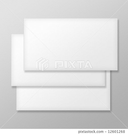 Set of Blank Envelopes on Gray Background. Set of Blank Envelopes on Gray Background. 12601268