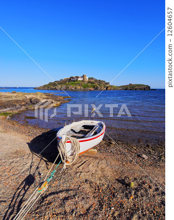 Boat on Costa Brava, Catalonia, Spain 12604657