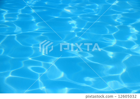 Blue waves in swimming pool as background Blue waves in swimming pool as background 12605032
