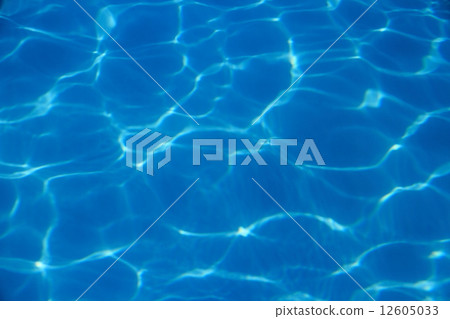 Blue waves in swimming pool as background 12605033