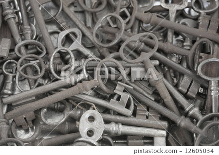 ot of old metal keys as background ot of old metal keys as background 12605034